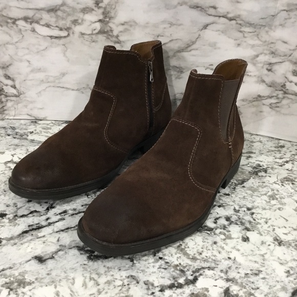 Hush Puppies Men’s Brown Suede Ankle Boots Size 14 - Picture 4 of 12